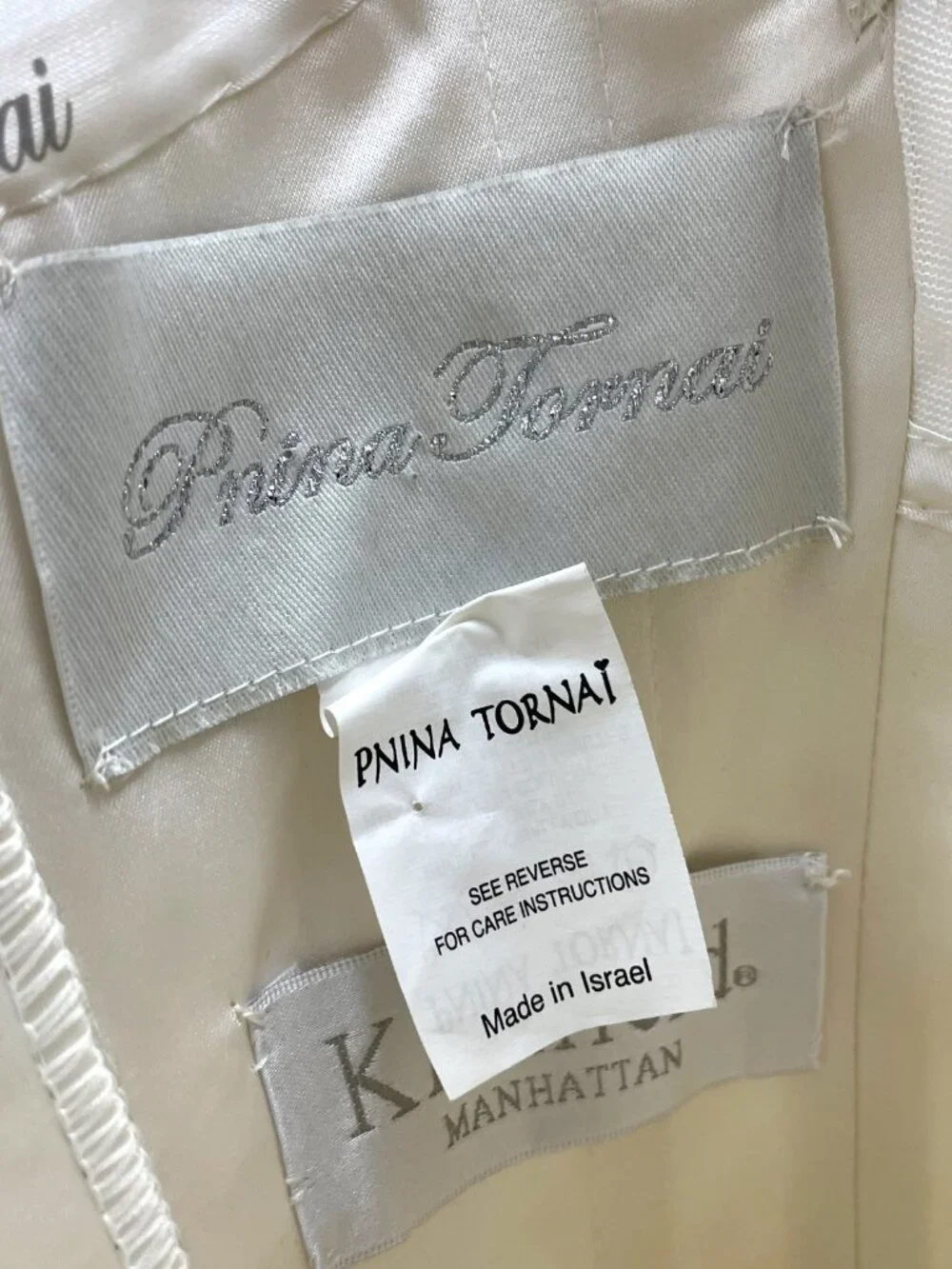 Pnina Tornai Style #4171 Kleinfeld Organza Pleated Mermaid Dress - Picture 6 of 12
